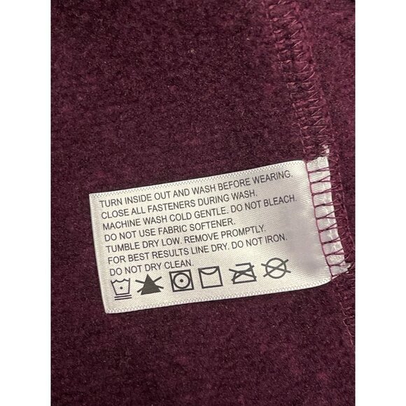 Orvis 1/4 Snap Burgundy Purple Pullover Sweater Shirt Size Large - Picture 9 of 9